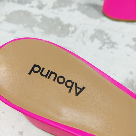 New ABOUND Erica Clear Strap Sandal In Pink Knockout E753 - Picture 10 of 11